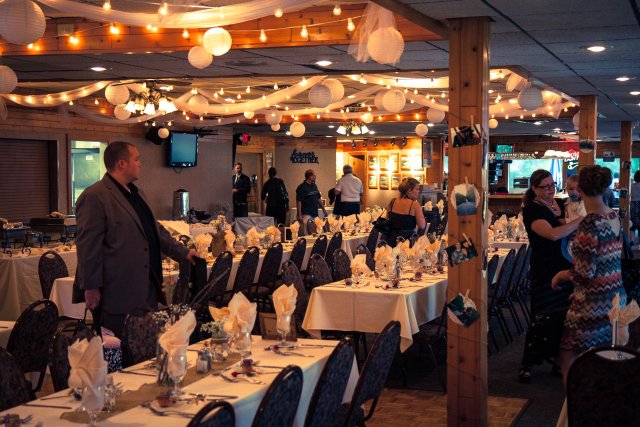 Preparing the dining room